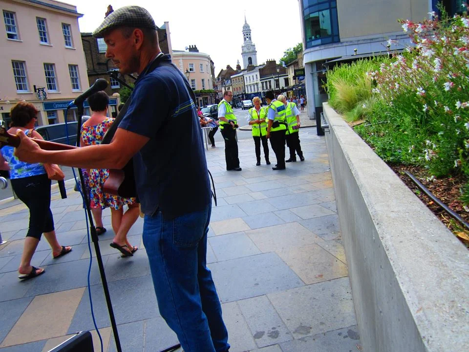Busking in London
